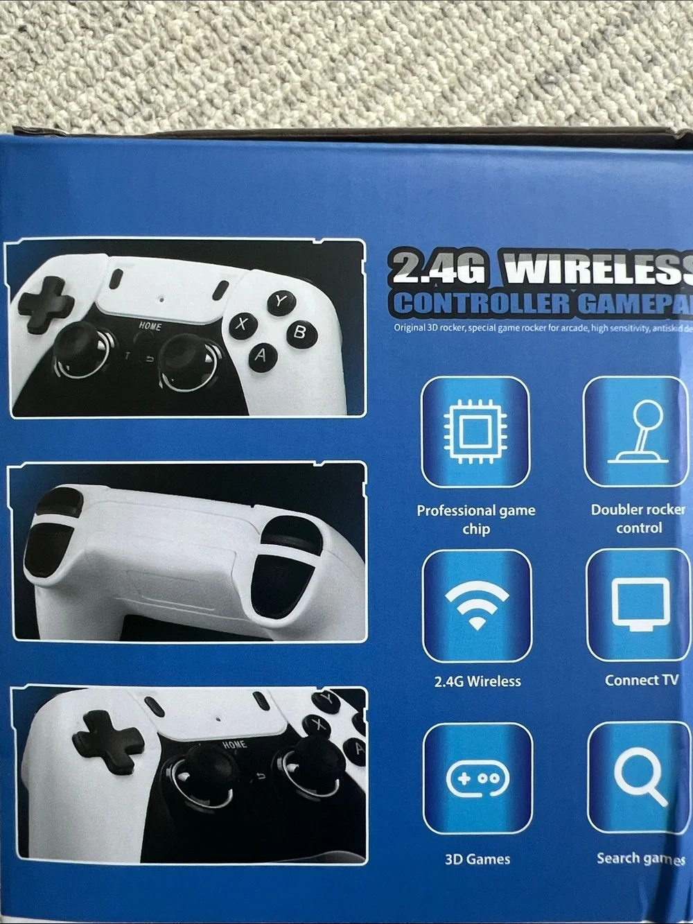 Gamestick Emuelec4.3 Console, 64GB, 2.4G Wireless, 3D Games, White/Black